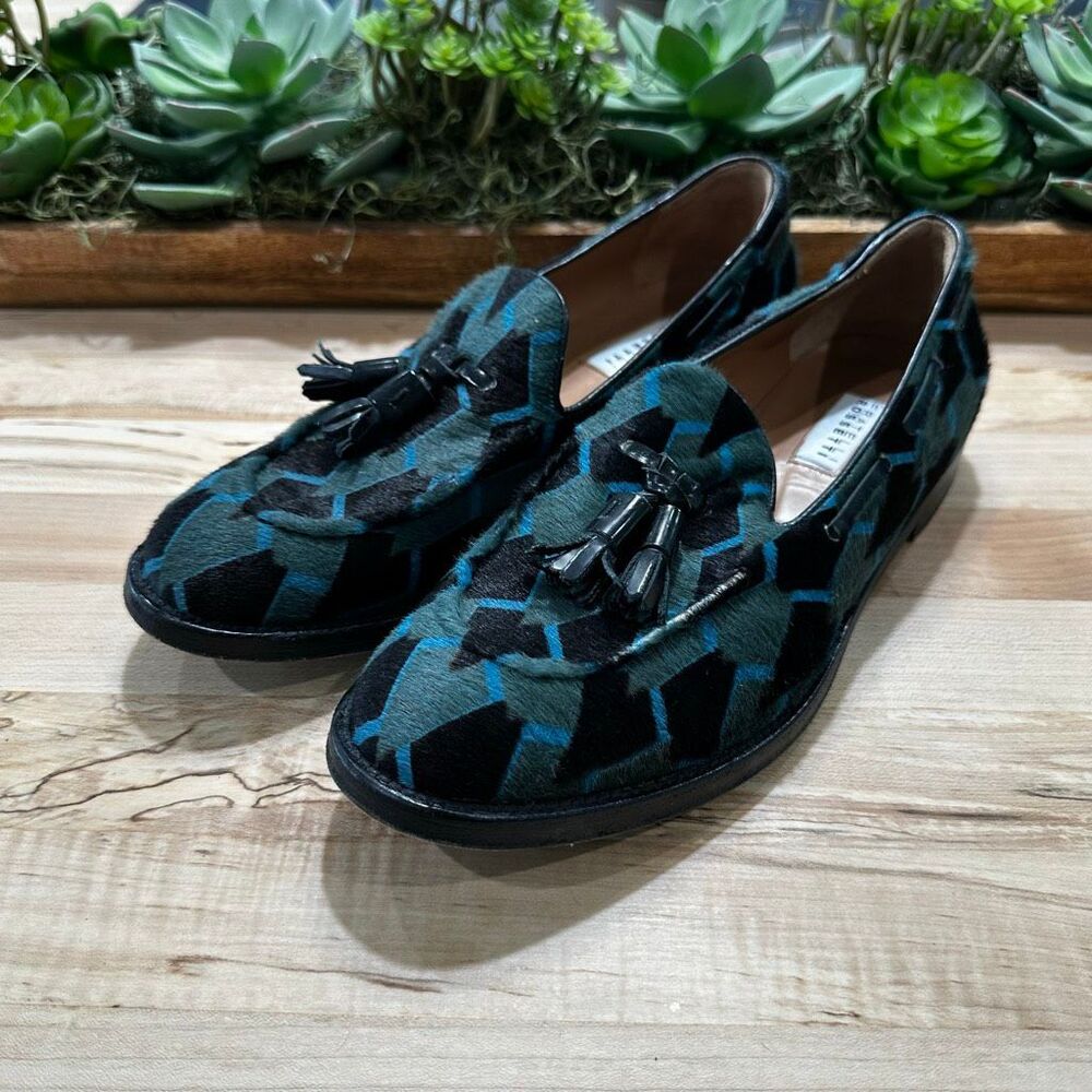 Fratelli Rossetti Calf Hair Tassel Loafers